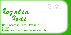 rozalia hodi business card